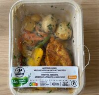 Carottes, Haricots, Grenailles & poulet a la moutarde