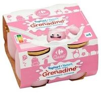 Carrefour Classic' Yaourt Saveur Grenadine Aromatisé