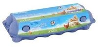 Carrefour Oeufs de Poules Élevées en Plein Air Medium 12 Pièces