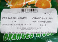 Oranges a jus