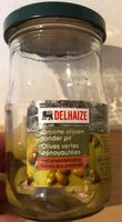 Olives vertes denoyautees farcies aux amandes