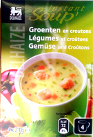 Légumes et croûtons