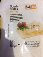 Delhaise Gouda Slices Young - 500g