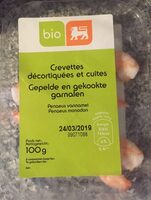 Crevertes décortiquérs et cuites