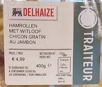 Chicon gratin au Jambon