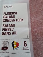 Fijnkost Salami zonder look