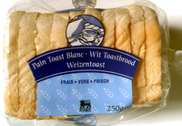 Pain toast blanc