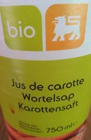 Jus de carotte bio