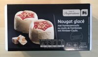 Nougat glacé au coulus de framboise