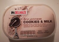Ice cream cookies & milk