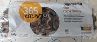 Sugar waffles with cocoa fantaisie