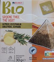 Groene thee met gember en rozemarijn