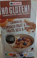 No Gluten! Granola gedroogd fruit & noten - fruits secs & noix