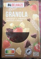 Granola chocolat et fraises