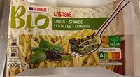 Lasagne lentilles epinards bio