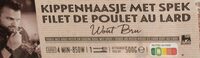 Filet de poulet au lard purée de pesto rouge et chou vert