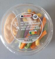 Frites de légumes avec houmous épicé