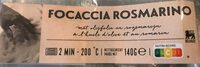 Focaccia rosmarino