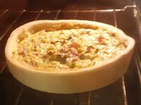 Quiche jambon poireau