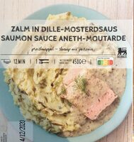 Saumon sauce Aneth-Moutarde stoemp au poireau