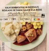 Kalkoenbroodje in biersaus / Roulade de dinde sauce à la bière