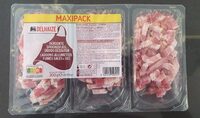 Lardon allumettes fumés salés à sec
