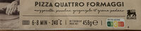 Pizza quattro fromaggi