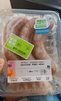 Saucisse porc veau