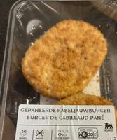 Burger de cabillaud pané