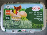 Œufs de poules élevées en Plein air
