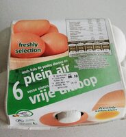 Oeuf frais de poules enlevées en plein air