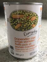 Petits pois et jeunes carottes