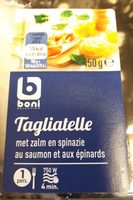 Tagliatelle au saumon et epinard