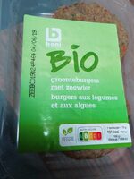 Burgers aux légumes et aux algues