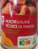 Pêches en tranches au sirop