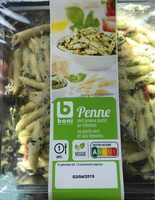 Penne au pesto vert et aux tomates