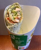 Wrap poulet pesto