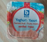 Yaourt fruits mixés ,