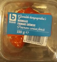 Poivrons cerise farcis fromage crémeux