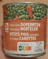 Petits pois extrafins et jeunes carottes