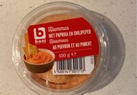 Hummus met paprika en chilipeper