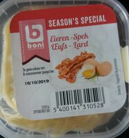 Salade d'oeufs et lard