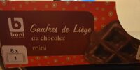 Gaufres de liège au chocolat. Mini