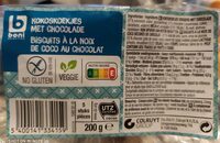 Biscuits à la noix de coco au chocolat