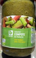 Compote de rhubarbe avec morceaux