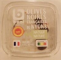 Olives noires Françaises de Nyons Nature avec Noyau