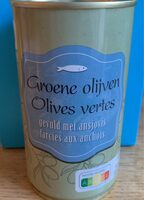 Olives vertes farcies aux anchois