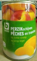 Pêches en tranches au sirop