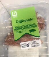 Chiffonnade saucisson aux herbes