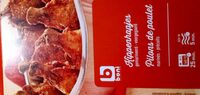 Pilons de poulet marinés précuits